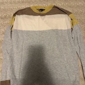 Staccato womens Crewneck Sweater - Gray, Cream, Brown, Yellow